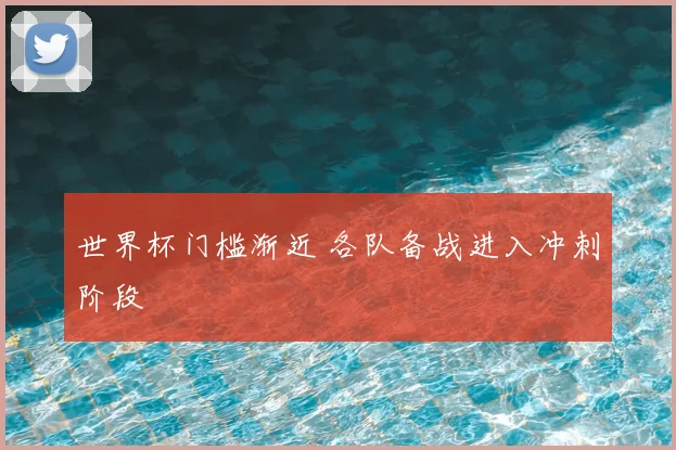 世界杯门槛渐近 各队备战进入冲刺阶段